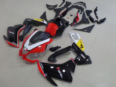 Aprilia RS4 50 125 Motorrad Verkleidung 2012-2018 - Weiss Rot Gelb Glanzendes Schwarz