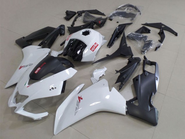 Aprilia RS4 50 125 Motorrad Verkleidung 2012-2019 - Weiss Matt Schwarz