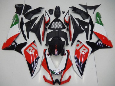 Aprilia RSV4 1000 Motorrad Verkleidung 2009-2015 - Schwarz Rot Weiss