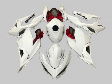 Kawasaki EX400 Motorrad Verkleidung 2018-2024 - Weiss Rot Schwarz