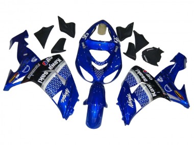 Kawasaki ZX10R Motorrad Verkleidung 2006-2007 - Blau Weiss Schwarz Elf