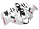 Suzuki GSXR 600/750 Motorrad Verkleidung 2011-2024 - Weiss Glanzendes Schwarz Rot Aufkleber