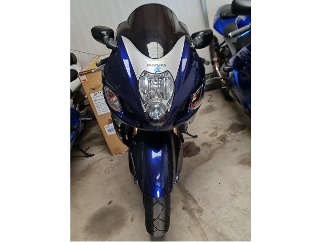 Suzuki GSXR 1300 Hayabusa Motorrad Verkleidung 1996-2007 - Blau Weiss