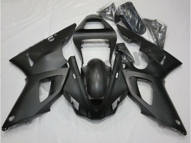 Matt Schwarz 2000-2001 YZF R1 Motorrad Verkleidung Matt Schwarz 2000-2001 YZF R1 Motorrad Verkleidung