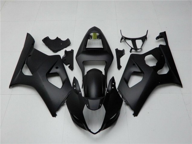Matt Schwarz 2003-2004 GSXR 1000 Motorrad Vollverkleidung Matt Schwarz 2003-2004 GSXR 1000 Motorrad Vollverkleidung