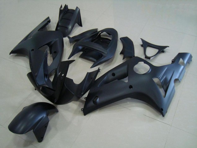 Matt Schwarz 2003-2004 ZX6R Motorrad Verkleidungen Matt Schwarz 2003-2004 ZX6R Motorrad Verkleidungen