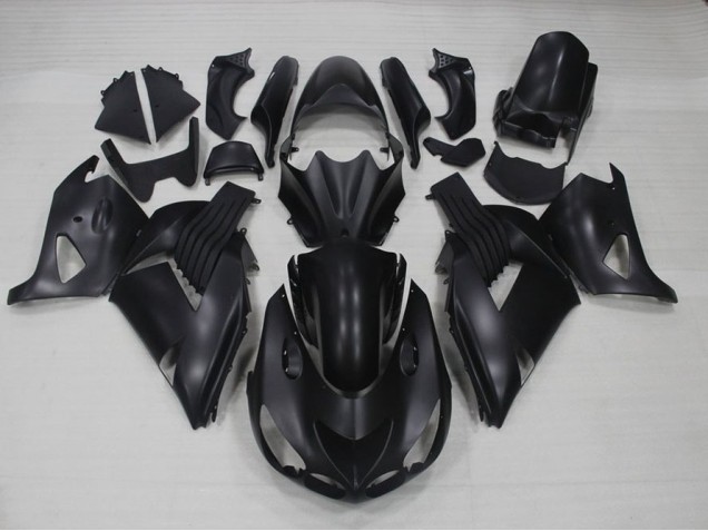 Matt Schwarz 2006-2011 ZX14R ZZR1400 Motorrad Verkleidungen Matt Schwarz 2006-2011 ZX14R ZZR1400 Motorrad Verkleidungen