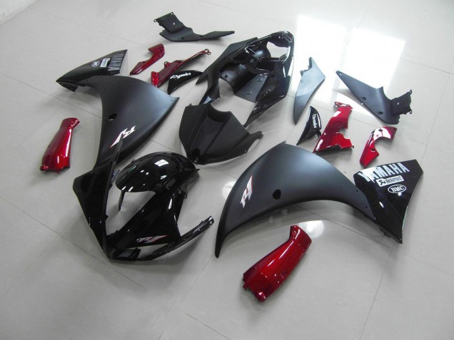 Matt Schwarz Rot 2012-2014 YZF R1 Motorrad Verkleidung Matt Schwarz Rot 2012-2014 YZF R1 Motorrad Verkleidung