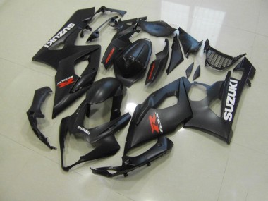 Matt Schwarz mit weißen Aufklebern 2005-2006 GSXR 1000 Motorrad Verkleidung