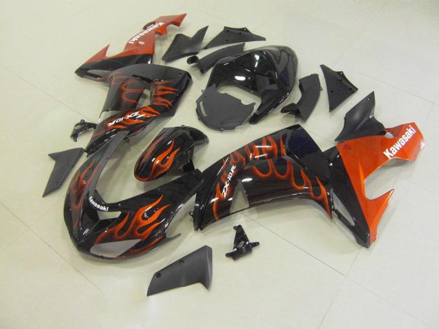 Orange Flamme 2006-2007 ZX10R Motorrad Verkleidung Orange Flamme 2006-2007 ZX10R Motorrad Verkleidung