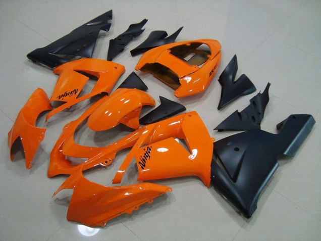 Orange Matt Schwarz 2003-2005 ZX10R Motorrad Verkleidung Orange Matt Schwarz 2003-2005 ZX10R Motorrad Verkleidung