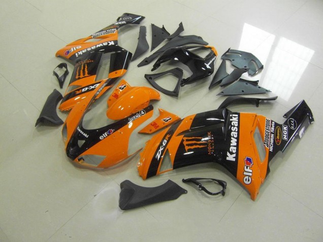 Orange Monster 2007-2008 ZX6R Motorrad Verkleidung Orange Monster 2007-2008 ZX6R Motorrad Verkleidung
