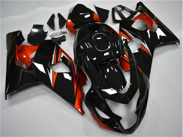 Orange Schwarz 2004-2005 GSXR 600/750 Motorrad Verkleidung Orange Schwarz 2004-2005 GSXR 600/750 Motorrad Verkleidung