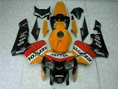 Orange Schwarz Repsol 2005-2006 CBR600RR Motorrad Vollverkleidung