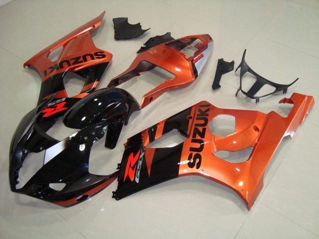Orange und Schwarz 2003-2004 GSXR 1000 Motorrad Verkleidung Orange und Schwarz 2003-2004 GSXR 1000 Motorrad Verkleidung