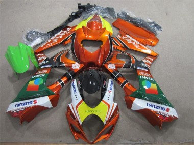 Orangegelbes Monster 2007-2008 GSXR 1000 Motorrad Verkleidung
