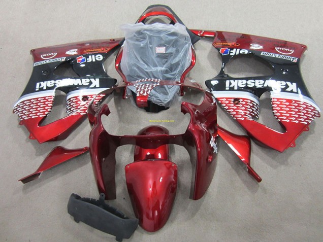 Rot 2000-2002 ZX6R Motorrad Vollverkleidung Rot 2000-2002 ZX6R Motorrad Vollverkleidung