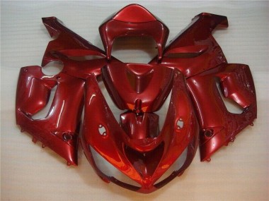 Rot 2005-2006 ZX6R Motorrad Verkleidung