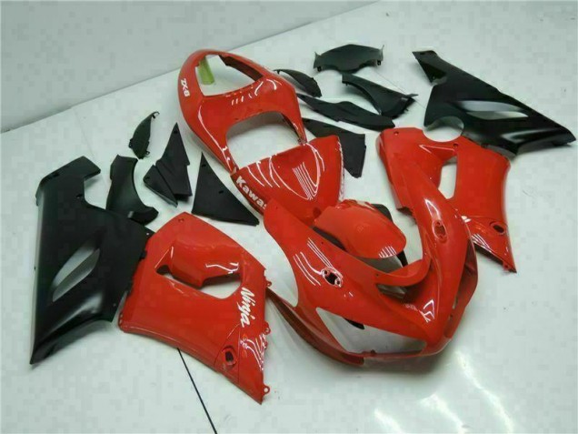Rot 2005-2006 ZX6R Motorrad Verkleidungen Rot 2005-2006 ZX6R Motorrad Verkleidungen