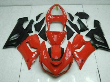 Rot 2005-2006 ZX6R Motorrad Verkleidungen