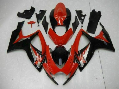 Rot 2006-2007 GSXR 600/750 Motorrad Verkleidungen