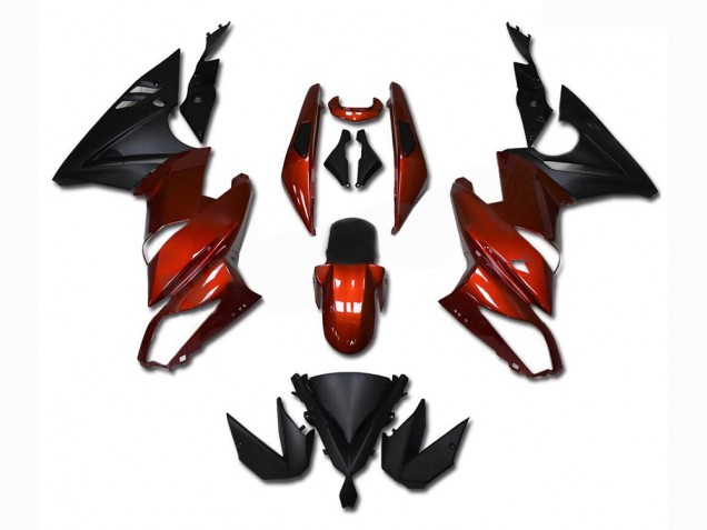 Rot 2009-2011 EX650 Motorrad Verkleidung Rot 2009-2011 EX650 Motorrad Verkleidung