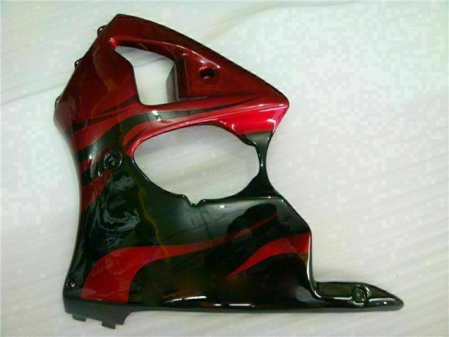 Rot Schwarz 2000-2002 ZX6R Motorrad Verkleidung Rot Schwarz 2000-2002 ZX6R Motorrad Verkleidung