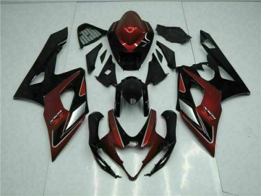 Rot Schwarz 2005-2006 GSXR 1000 Motorrad Verkleidungen
