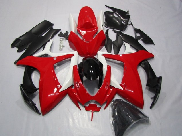 Rot Schwarz 2006-2007 GSXR 600 Motorrad Verkleidung Rot Schwarz 2006-2007 GSXR 600 Motorrad Verkleidung
