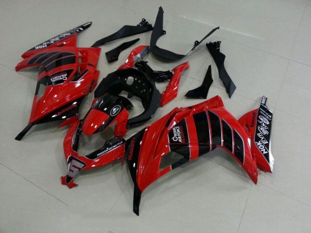 Rot Schwarz Airfore 2013-2016 ZX300R Motorrad Verkleidung Rot Schwarz Airfore 2013-2016 ZX300R Motorrad Verkleidung