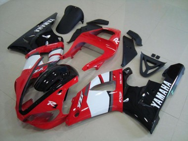 Rot Schwarz Weiß 2000-2001 YZF R1 Motorrad Verkleidung