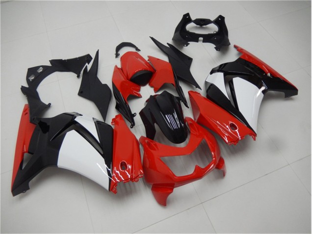 Rot Schwarz Weiß 2008-2012 EX250 Motorrad Verkleidung Rot Schwarz Weiß 2008-2012 EX250 Motorrad Verkleidung