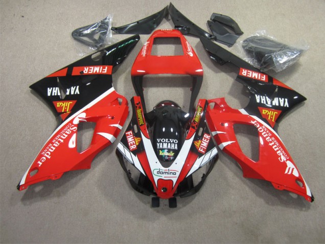 Rot Schwarz Weiß SantUnder 1998-1999 YZF R1 Motorrad Verkleidung Rot Schwarz Weiß SantUnder 1998-1999 YZF R1 Motorrad Verkleidung