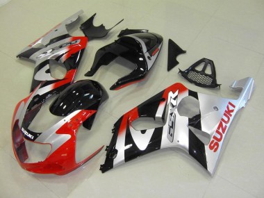 Rot Silber 2000-2002 GSXR 1000 Motorrad Verkleidung