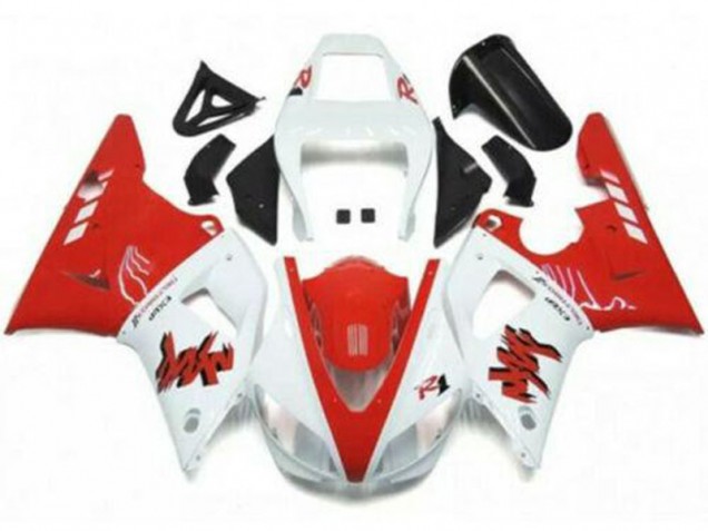 Rot Weiß 1998-1999 YZF R1 Motorrad Verkleidung Rot Weiß 1998-1999 YZF R1 Motorrad Verkleidung