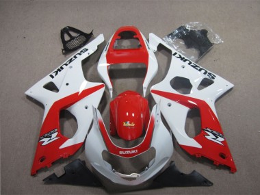 Rot Weiß 2003-2004 GSXR 1000 Motorrad Verkleidung