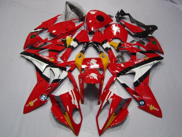 Rot Weiß 2009-2014 S1000RR Motorrad Verkleidung Rot Weiß 2009-2014 S1000RR Motorrad Verkleidung