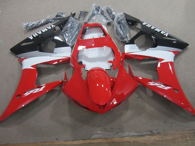 Rot Weiß Aufkleber 2003-2005 YZF R6 Motorrad Verkleidung Rot Weiß Aufkleber 2003-2005 YZF R6 Motorrad Verkleidung