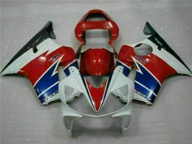 Rot Weiß Blau 2001-2003 CBR600 F4i Motorrad Verkleidung