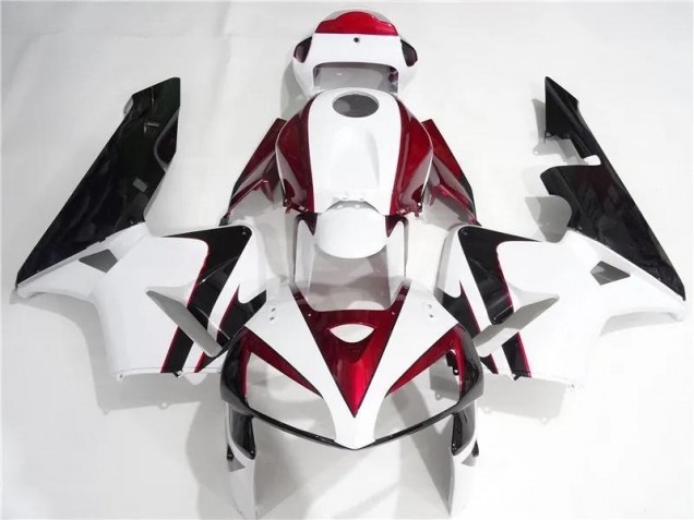 Rot Weiß Schwarz 2005-2006 CBR600RR Motorrad Verkleidung Rot Weiß Schwarz 2005-2006 CBR600RR Motorrad Verkleidung