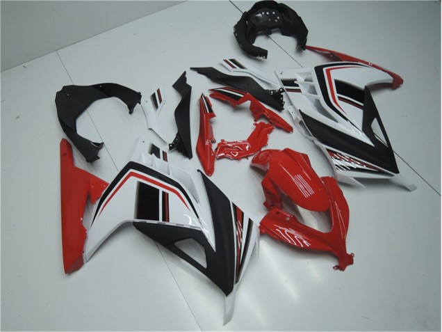 Rot Weiß Schwarz 2013-2016 EX300 Motorrad Verkleidung Rot Weiß Schwarz 2013-2016 EX300 Motorrad Verkleidung