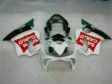 Rot Weiß Schwarz San Carlo 2001-2003 CBR600 F4i Motorrad Verkleidung