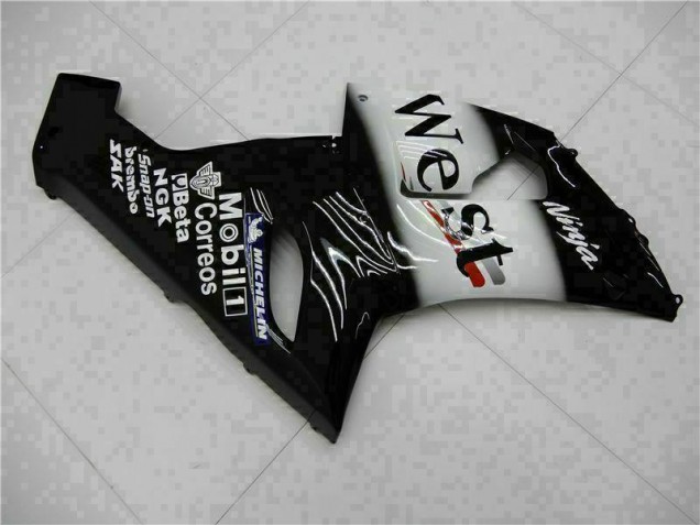Schwarz 2005-2006 ZX6R Motorrad Verkleidung Komplett Sets Schwarz 2005-2006 ZX6R Motorrad Verkleidung Komplett Sets