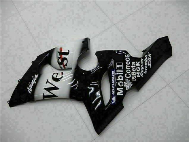 Schwarz 2005-2006 ZX6R Motorrad Verkleidung Komplett Sets Schwarz 2005-2006 ZX6R Motorrad Verkleidung Komplett Sets