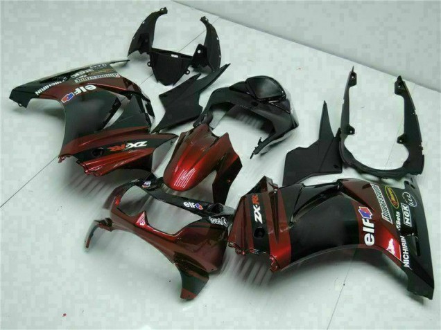 Schwarz 2008-2012 EX250 Motorrad Verkleidungen Schwarz 2008-2012 EX250 Motorrad Verkleidungen