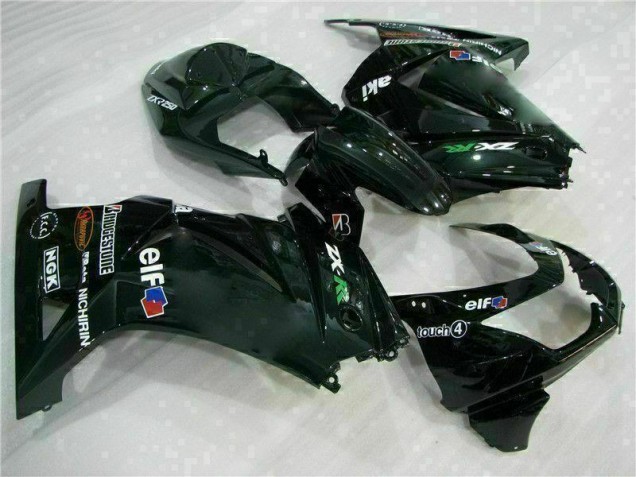 Schwarz 2008-2012 EX250 Motorrad Vollverkleidung & Plastik