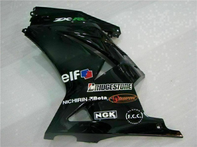 Schwarz 2008-2012 EX250 Motorrad Vollverkleidung & Plastik