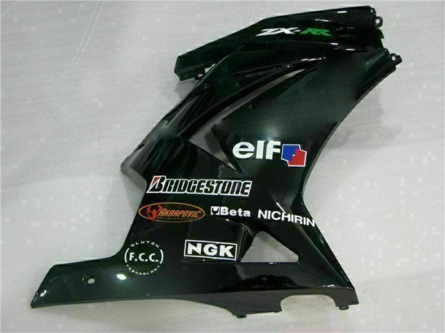 Schwarz 2008-2012 EX250 Motorrad Vollverkleidung & Plastik