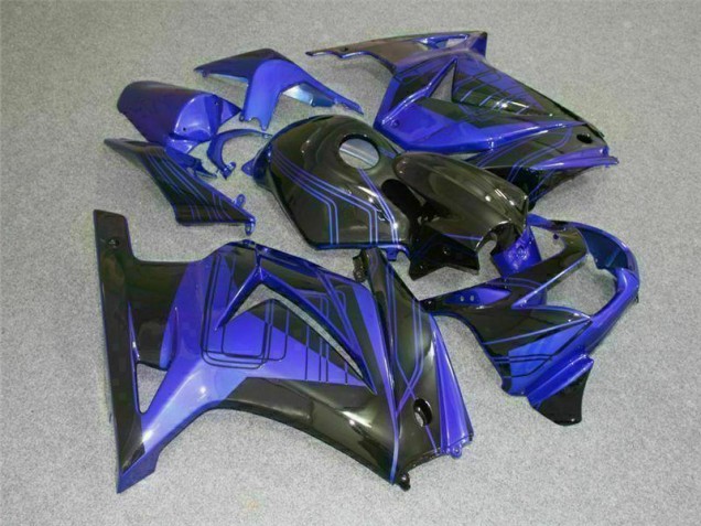 Schwarz Blau 2008-2012 EX250 Motorrad Verkleidungen Schwarz Blau 2008-2012 EX250 Motorrad Verkleidungen