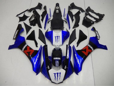 Schwarz Blau 2015-2019 YZF R1 Motorrad Vollverkleidung